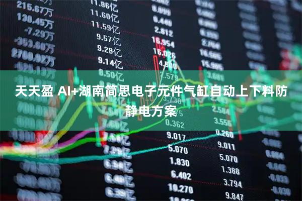 天天盈 AI+湖南简思电子元件气缸自动上下料防静电方案