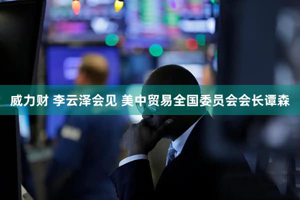 威力财 李云泽会见 美中贸易全国委员会会长谭森