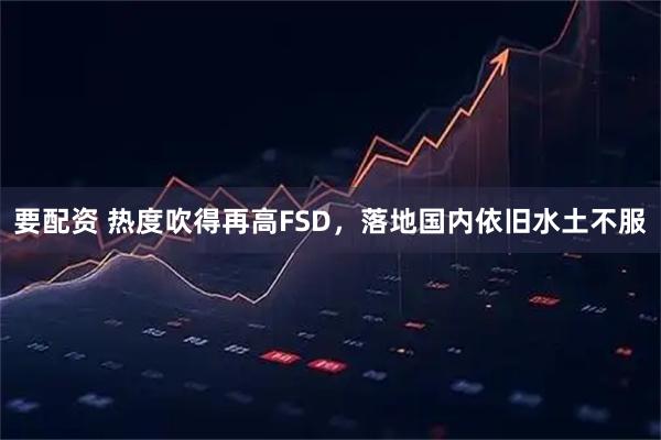 要配资 热度吹得再高FSD，落地国内依旧水土不服